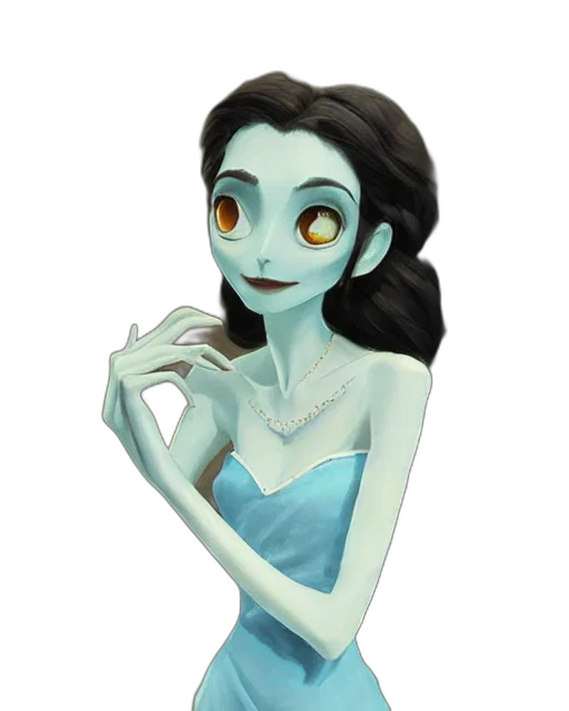 jewelry, dress, mask, fantasy art, concept art, cartoon, pixel art, underwater transparent PNG cut-out