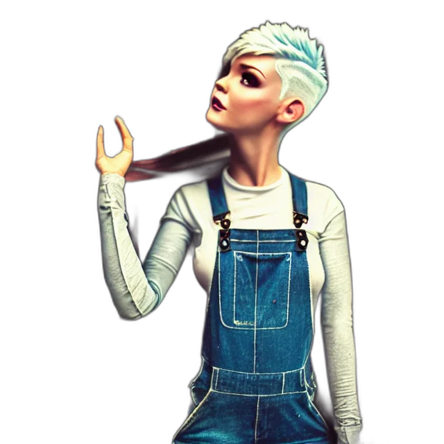 staff, hair, face, jewelry, concept art, cartoon, 3d render, fantasy art transparent PNG cut-out