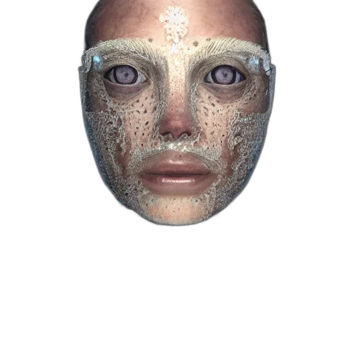 mask, face, robot, creature, 3d render, photorealistic, concept art, fantasy art transparent PNG cut-out
