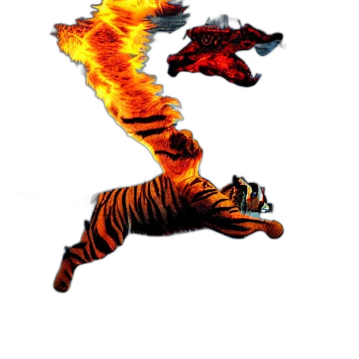 animal, dragon, creature, concept art, pixel art, comic book art, fantasy art, fire transparent PNG cut-out