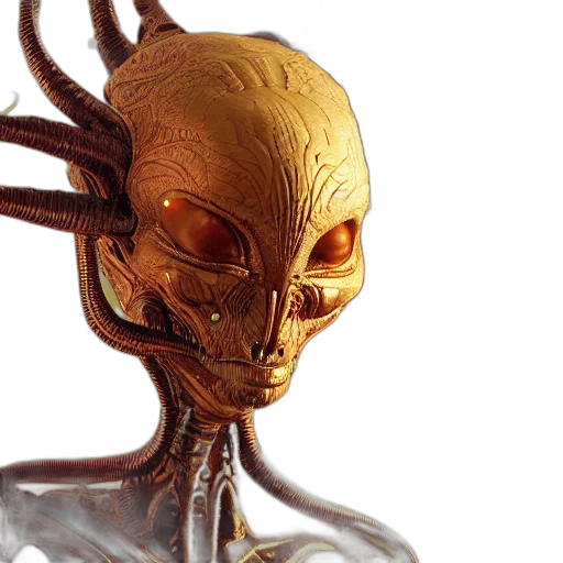 creature, robot, concept art, 3d render transparent PNG cut-out