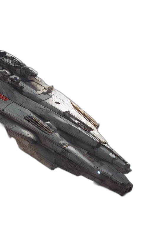 weapon, concept art, 3d render, outer space transparent PNG cut-out