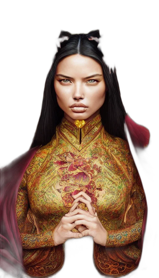 dragon, face, jewelry, fantasy art transparent PNG cut-out