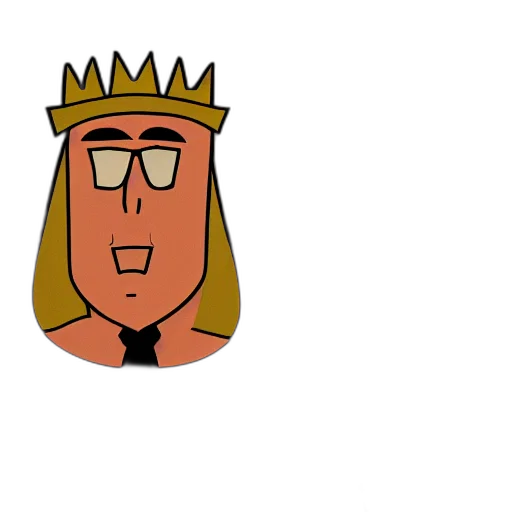 crown, staff, hat, face transparent PNG cut-out
