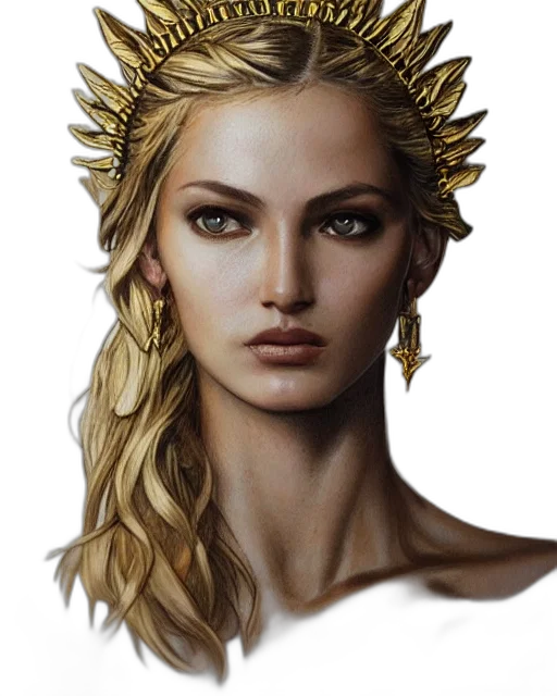 crown, jewelry, face, dragon, fantasy art, photorealistic, concept art, comic book art transparent PNG cut-out
