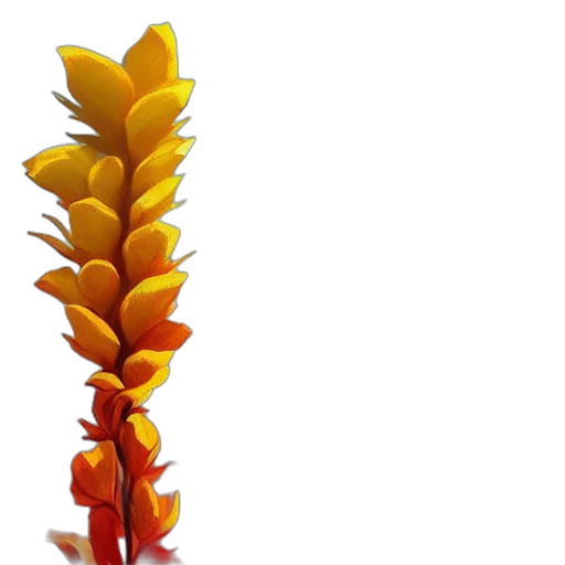 flower, crown, staff, tree, 3d render, photorealistic, concept art, golden transparent PNG cut-out