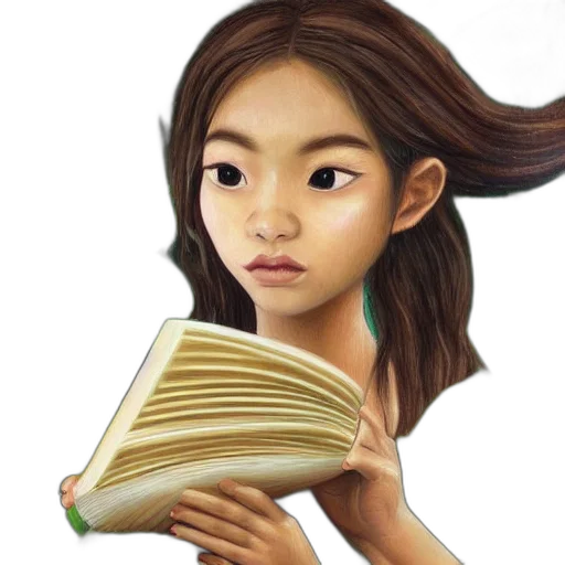 face, hair, fantasy art, photorealistic, oil painting, concept art, girl, jungle transparent PNG cut-out