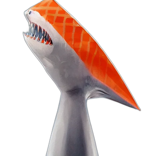 staff, umbrella, weapon, hat, 3d render, concept art, photorealistic, underwater transparent PNG cut-out