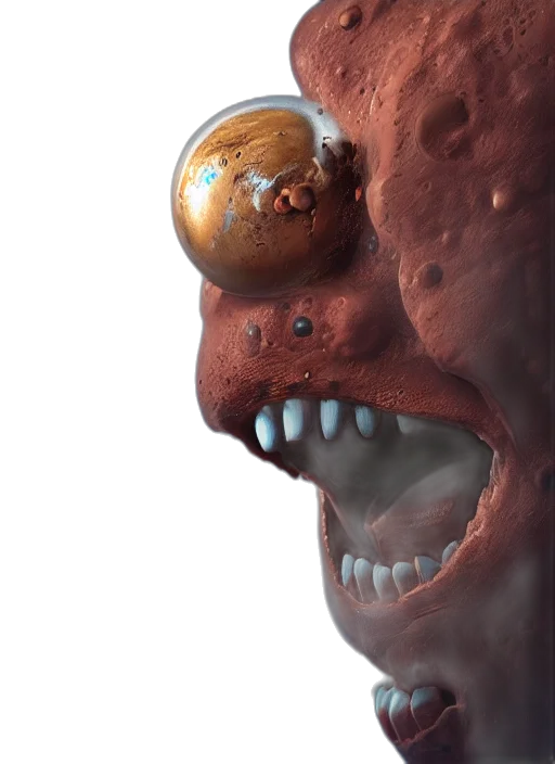 face, mask, creature, robot transparent PNG cut-out