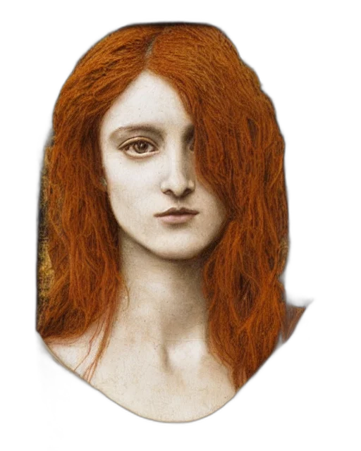 hair, face, mask, crown, photorealistic, fantasy art, oil painting, concept art transparent PNG cut-out