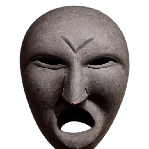 mask, face, creature, staff transparent PNG cut-out