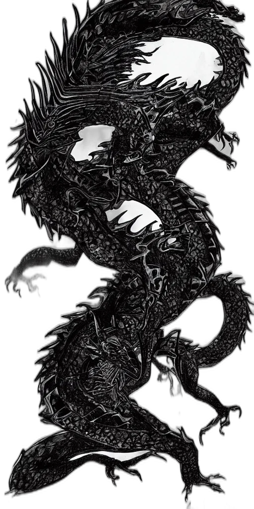 dragon, creature, animal, sword, fantasy art, concept art, comic book art, photorealistic transparent PNG cut-out