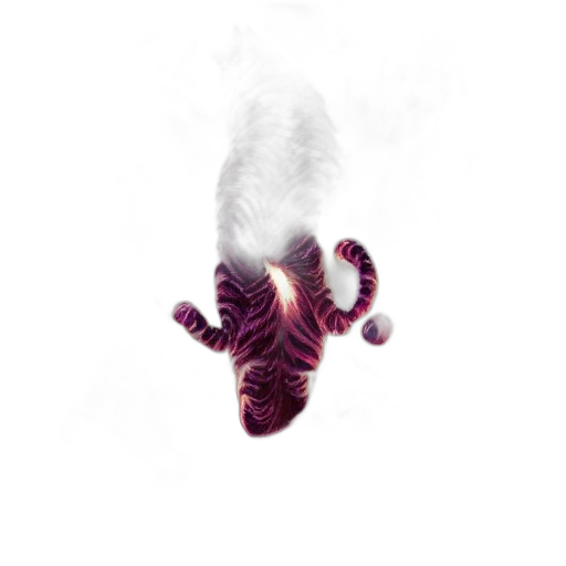 creature, dragon, animal, hair, concept art, 3d render, pixel art, fantasy art transparent PNG cut-out