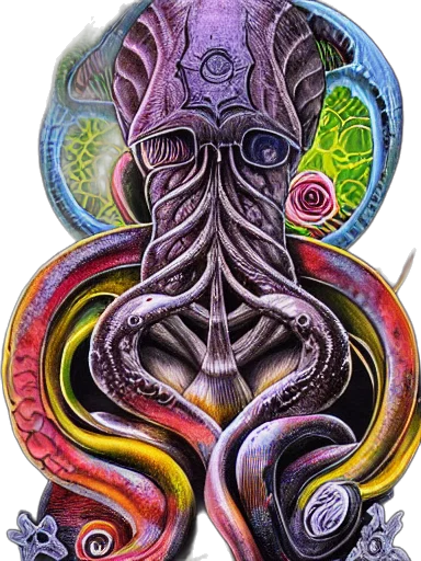 mask, creature, face, staff transparent PNG cut-out