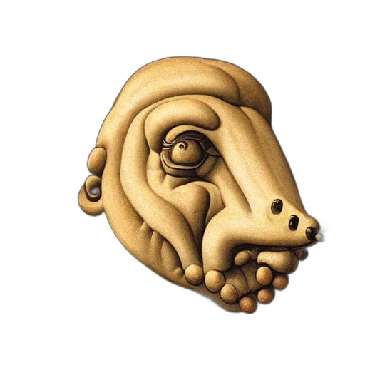 mask, face, jewelry, animal, photorealistic, 3d render, concept art, fantasy art transparent PNG cut-out
