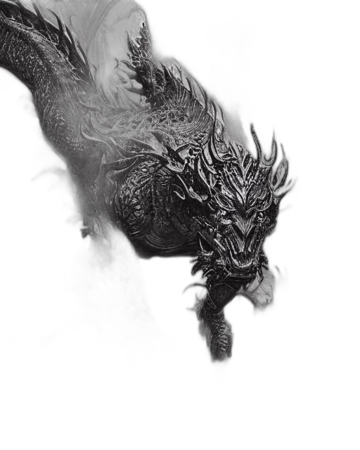 dragon, creature, animal, hair transparent PNG cut-out