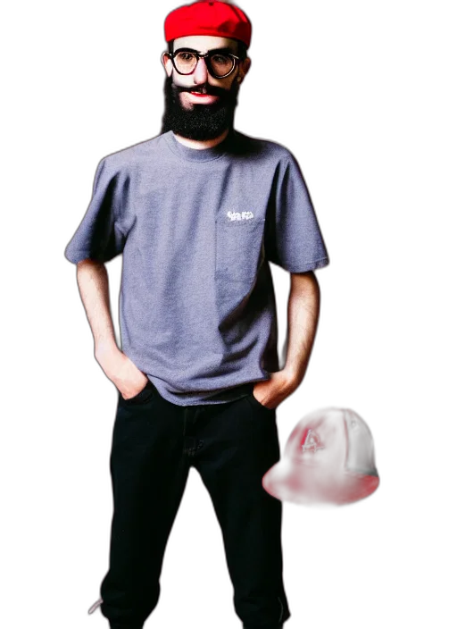 hat, mask, face, creature, vaporwave, 3d render, photorealistic, concept art transparent PNG cut-out