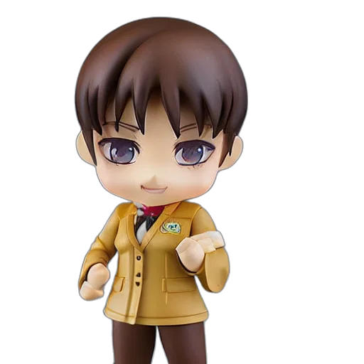 3d render, cartoon, photorealistic, anime, jim, carry, nendoroid, figurine transparent PNG cut-out