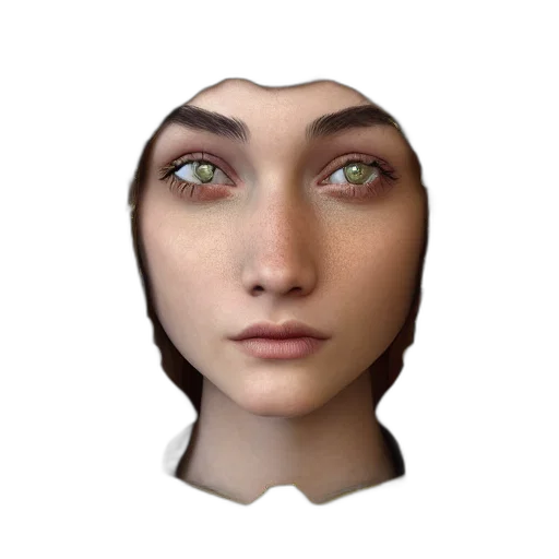 face, mask, robot, jewelry, 3d render, photorealistic, concept art, fantasy art transparent PNG cut-out