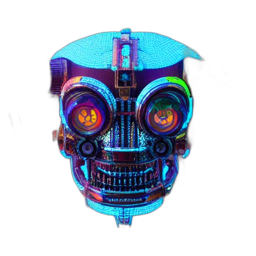 robot, mask, face, jacket transparent PNG cut-out