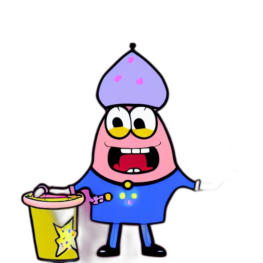 crown, food, staff, hat, concept art, cartoon, 3d render, pixel art transparent PNG cut-out