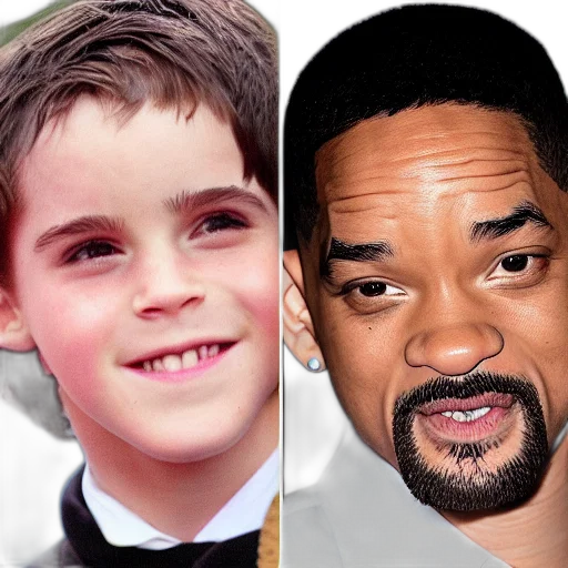 photorealistic, son, emma, watson, will, smith transparent PNG cut-out