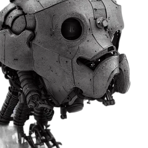 robot, creature, mask, face transparent PNG cut-out