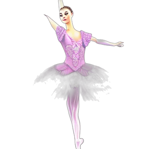 dress, concept art, cartoon, photorealistic, fantasy art, pastel, ballerina, princess transparent PNG cut-out
