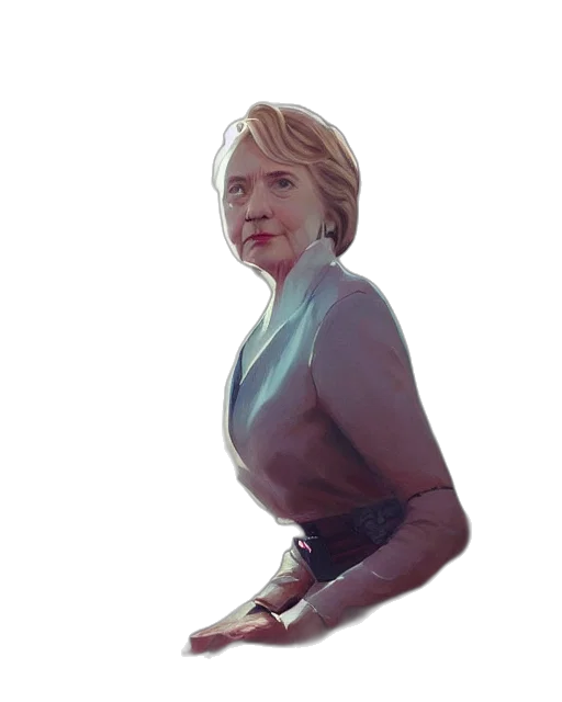 dress, face, creature, staff transparent PNG cut-out