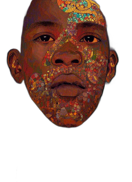 mask, face, creature, crown, photorealistic, 3d render, watercolor, concept art transparent PNG cut-out