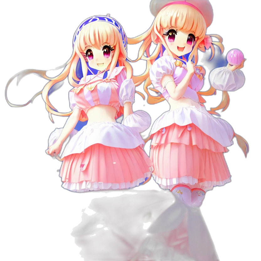 dress, staff, 3d render, pixel art transparent PNG cut-out
