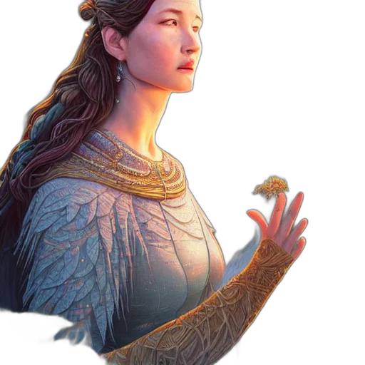 dragon, crown, jewelry, face, fantasy art, concept art, photorealistic, 3d render transparent PNG cut-out