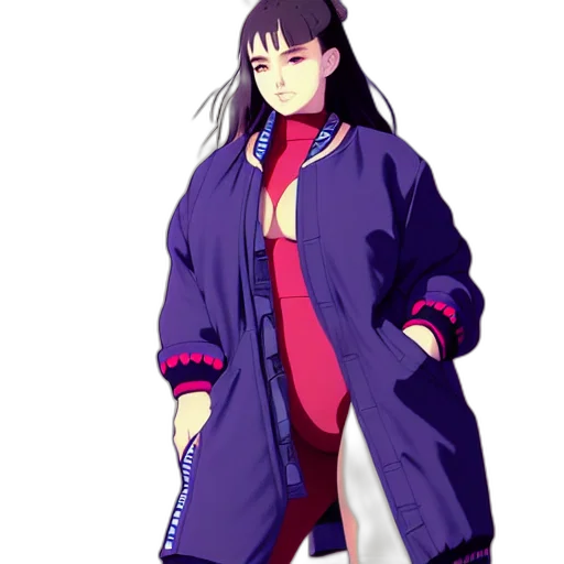 jacket, staff, dress, weapon transparent PNG cut-out
