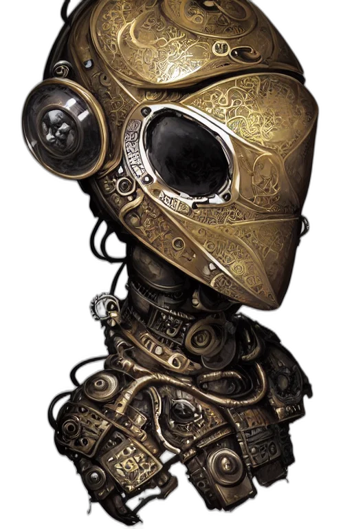 mask, robot, face, staff transparent PNG cut-out