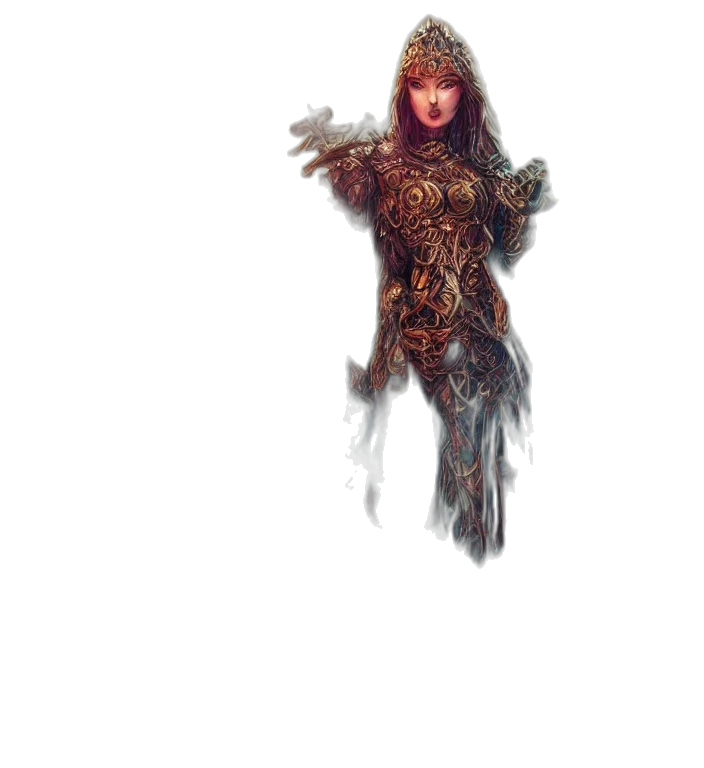 creature, hair, dragon, dress transparent PNG cut-out