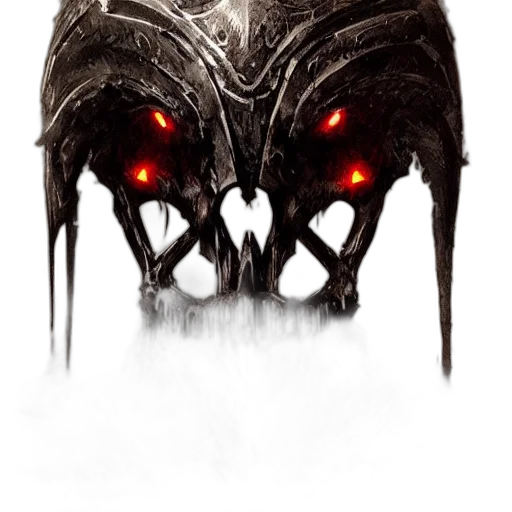 mask, face, creature, crown, concept art, fantasy art, comic book art, pixel art transparent PNG cut-out