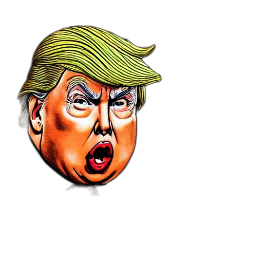mask, hat, cartoon, photorealistic, concept art, close, portrait, obese transparent PNG cut-out
