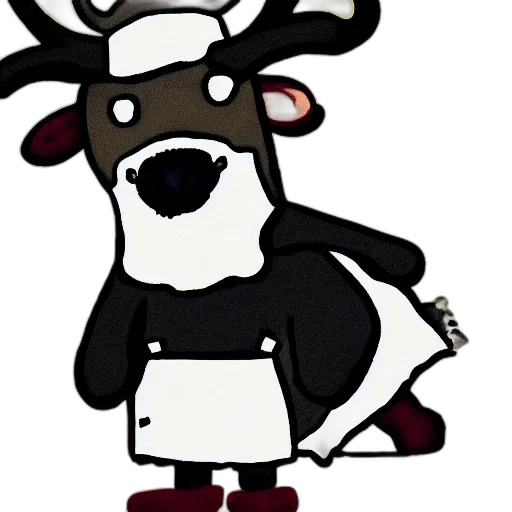 animal, cartoon, pixel art, concept art, 3d render, portrait, chef, gordon transparent PNG cut-out