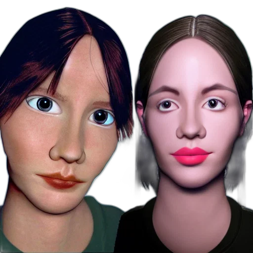 face, mask, 3d render, photorealistic transparent PNG cut-out