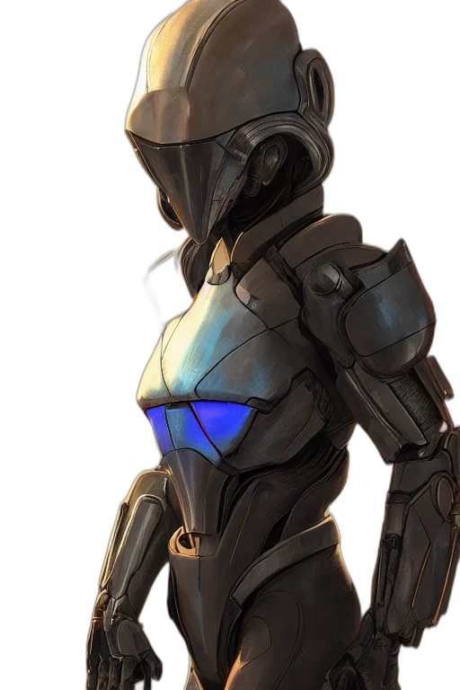 robot, jacket, weapon, concept art transparent PNG cut-out