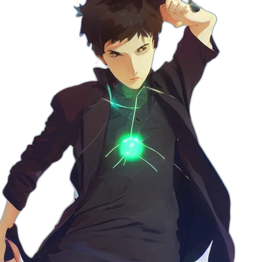 jacket, staff, weapon, concept art transparent PNG cut-out