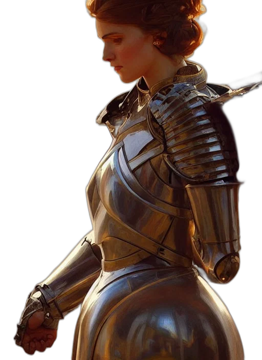 sword, robot, weapon, dress, concept art, fantasy art, photorealistic, comic book art transparent PNG cut-out