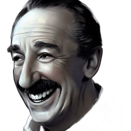face, mask, photorealistic, cartoon, concept art, comic book art, photo, walt transparent PNG cut-out