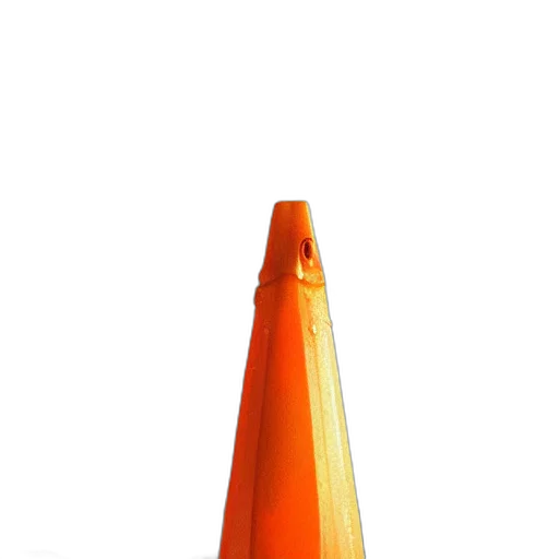 staff, hat, weapon, umbrella, 3d render, photorealistic, orange, traffic transparent PNG cut-out
