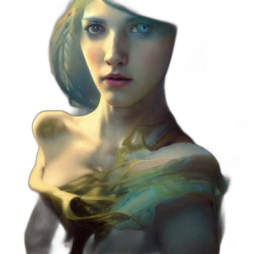 face, dress, mask, jewelry transparent PNG cut-out