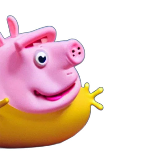 animal, 3d render, concept art, deepsea, anglerfish, peppa, pig, lost transparent PNG cut-out