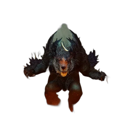 creature, animal, mask, dragon, concept art, 3d render, fantasy art, pixel art transparent PNG cut-out