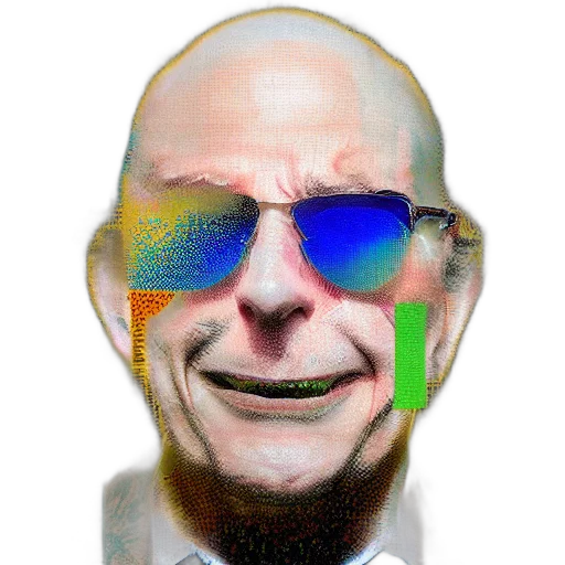 face, mask, robot, vaporwave, cyberpunk, cartoon, photorealistic, pixel transparent PNG cut-out
