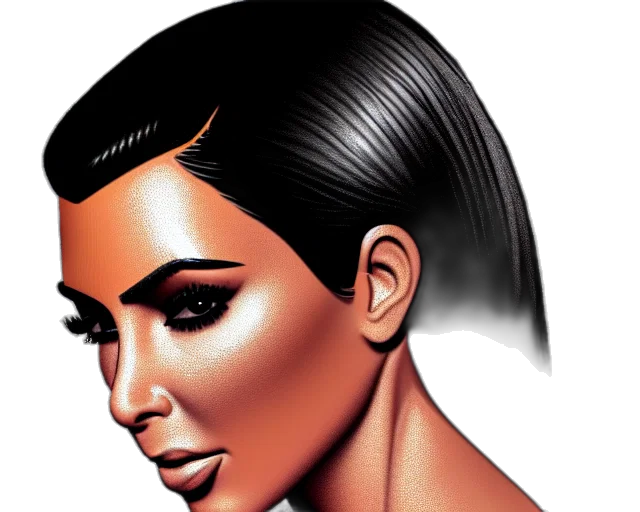 hair, face, crown, photorealistic transparent PNG cut-out