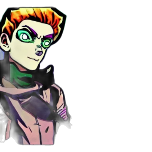 mask, staff, face, jacket, comic book art, concept art, cartoon, anime transparent PNG cut-out